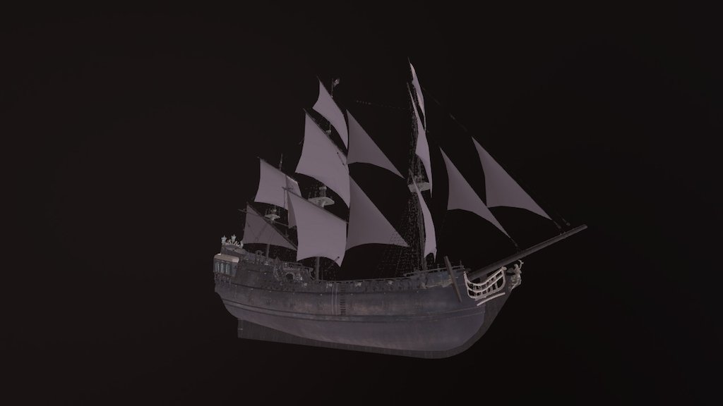 Test model for www.3Dviewer.nl - Black Pearl - 3D model by bartwijk 3d model