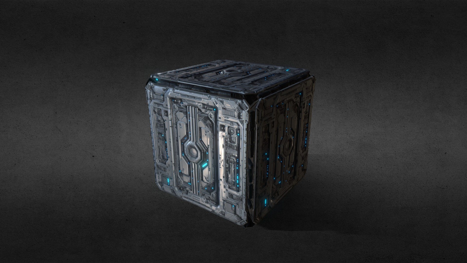 Scifi cube, tesseract - Scifi cube, tesseract - Buy Royalty Free 3D model by endike 3d model