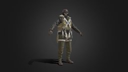 Soldier WWII Pilot Not Rigged Sketchfab world, leather, ww2, fighter, soldier, bomber, army, jacket, pilot, battlefield, force, raf, uniform, parachute, paratrooper, character, helmet, military, air, usa, war, clothing, navy, military-character