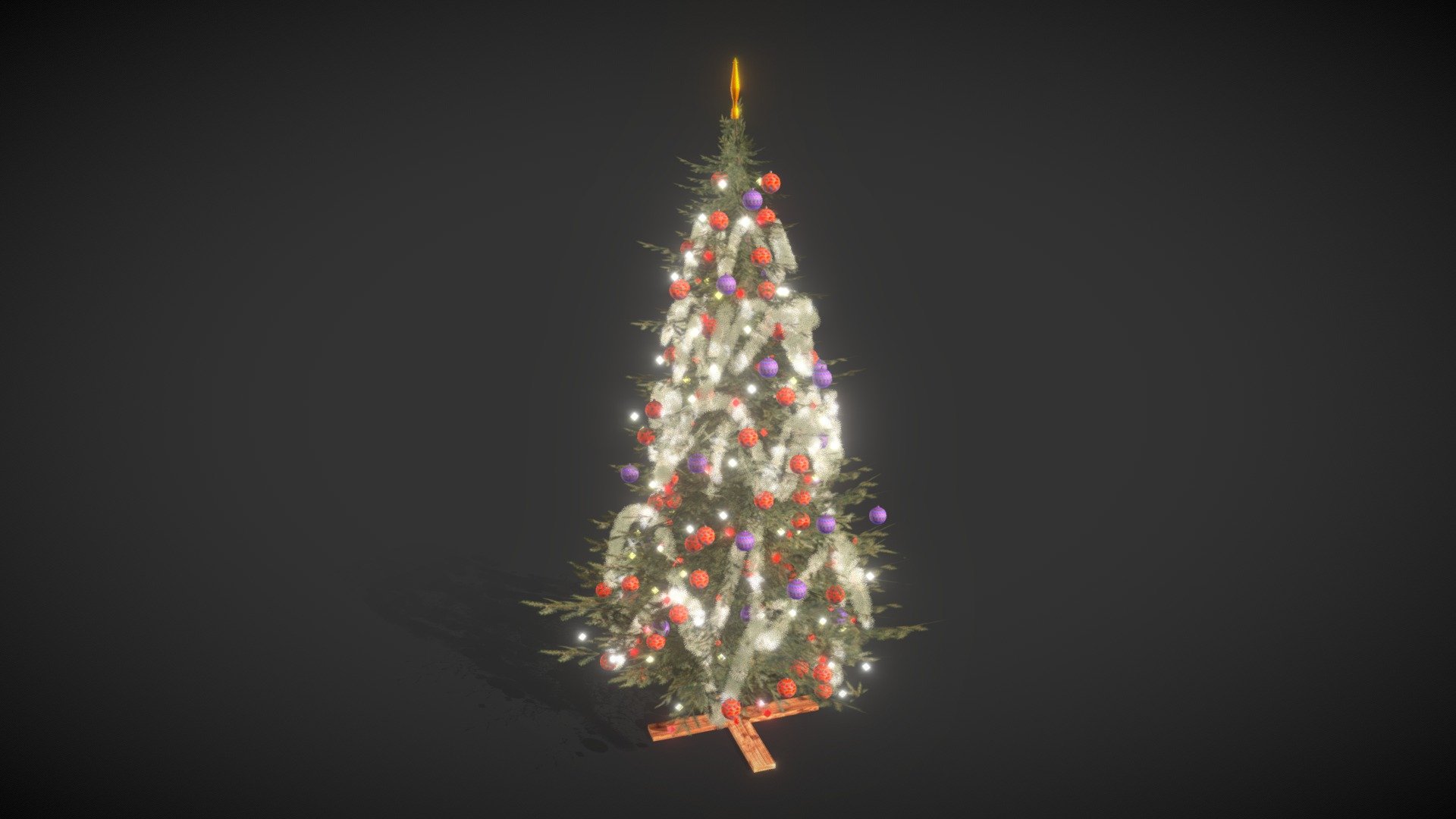 Different Materials - Christmas Tree - Buy Royalty Free 3D model by Francesco Coldesina (@topfrank2013) 3d model