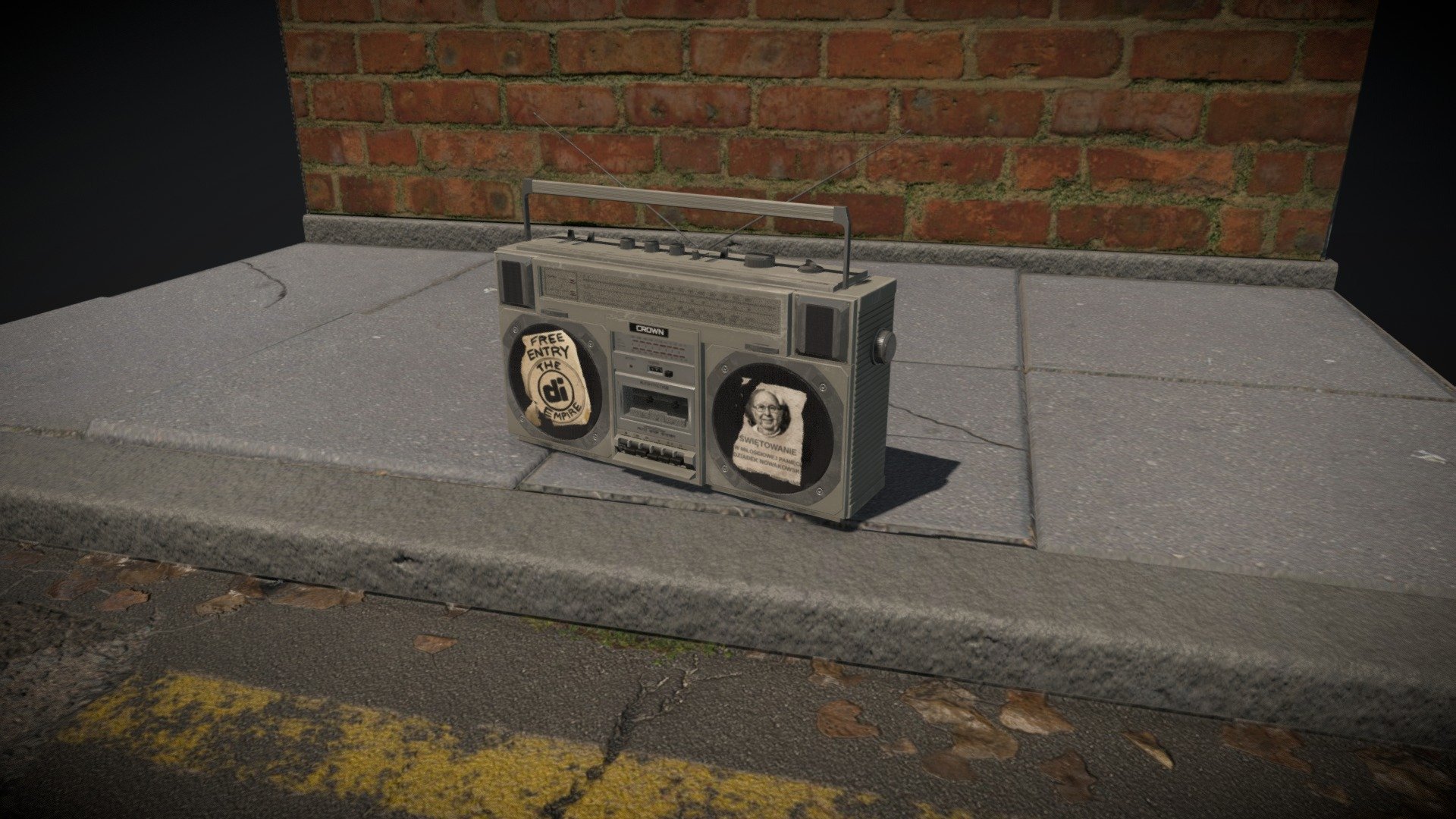 A retro boombox created for the #Retroelectronicschallenge and a bit of fun. Based on the Crown CSC 950 although not an exact replica 3d model