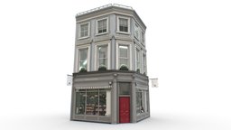 Old English Townhouse london, brick, realtime, england, uk, old, english, suburban, townhouse, relistic, game, 3d, model, house, building, textured, coty