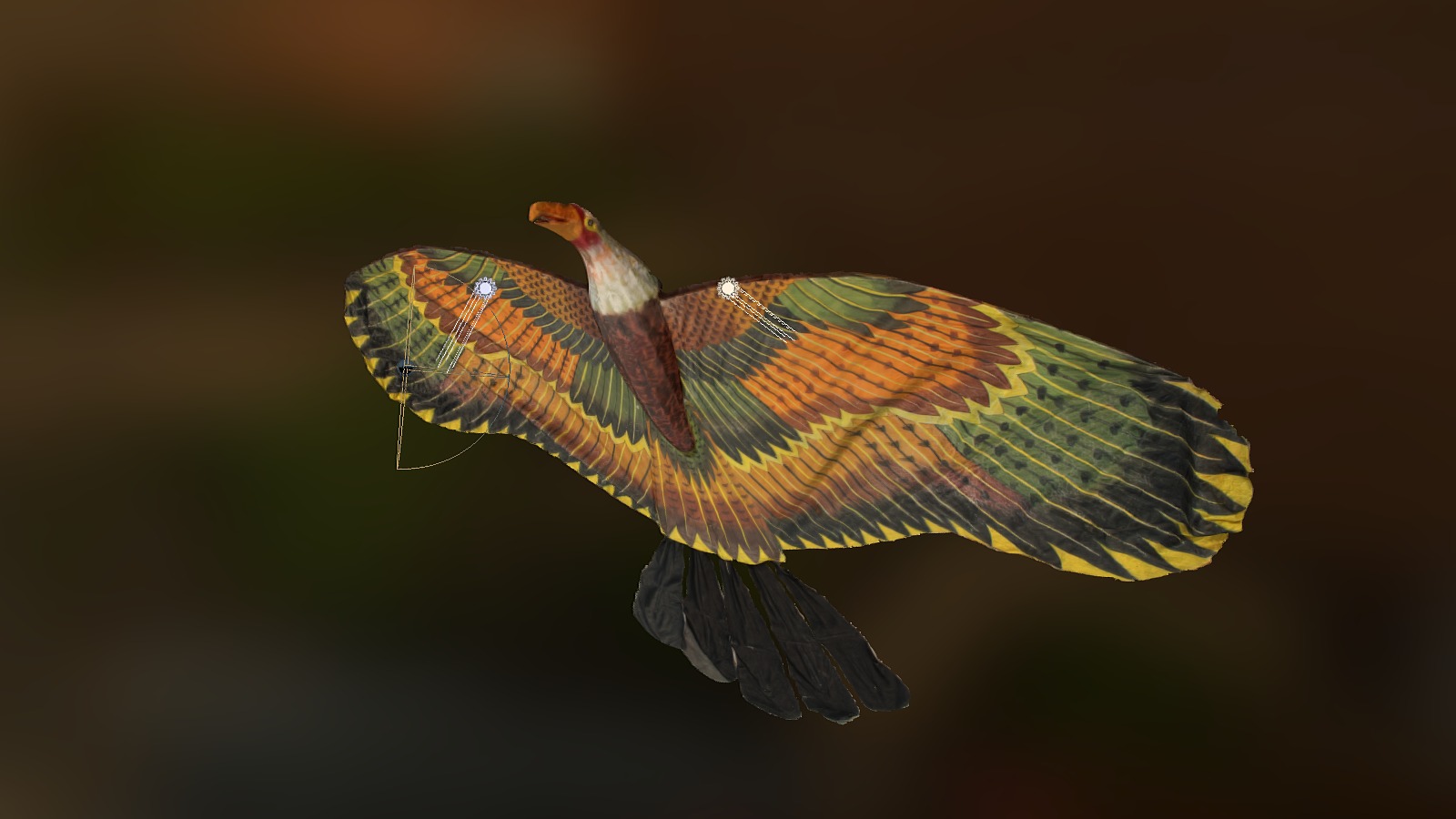 Phoenix Kite - 3D model by quanghuykt99 3d model