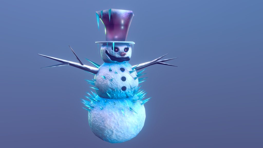 Enemy for The Forestale (game) http://steamcommunity.com/sharedfiles/filedetails/comments/930122728 - Snowman enemy for The Forestale (game) - 3D model by Alekv 3d model