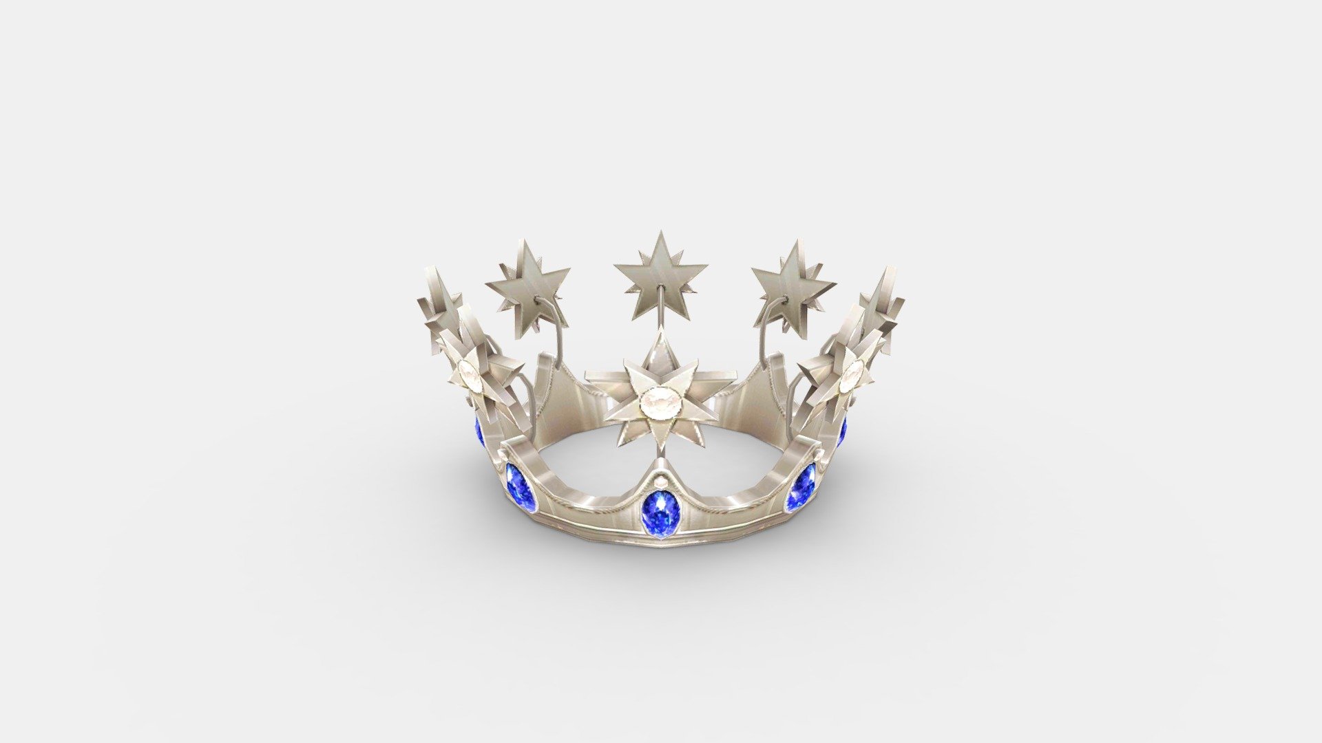 Cartoon queen crown - silver crown - Cartoon queen crown - silver crown - Buy Royalty Free 3D model by ler_cartoon (@lerrrrr) 3d model
