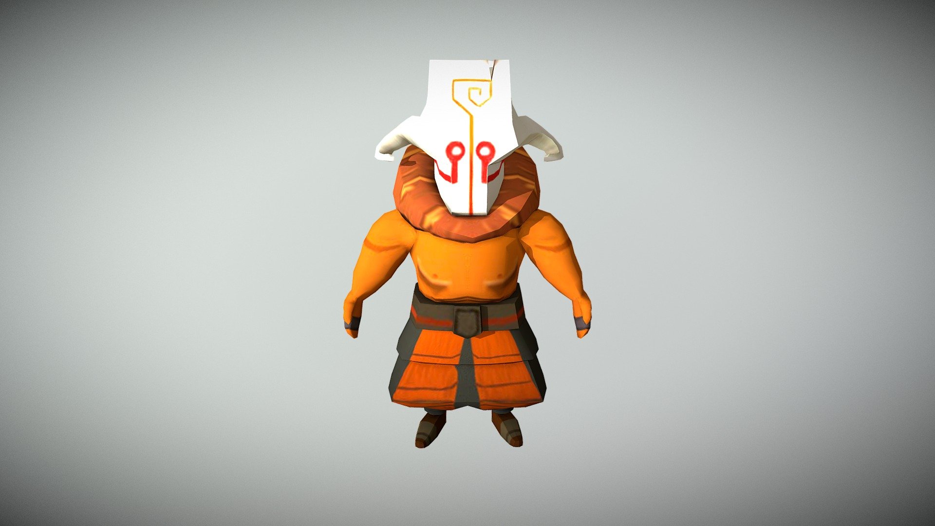 Low Poly Character - Juggernaut For Sketch Fab - 3D model by 581633 3d model