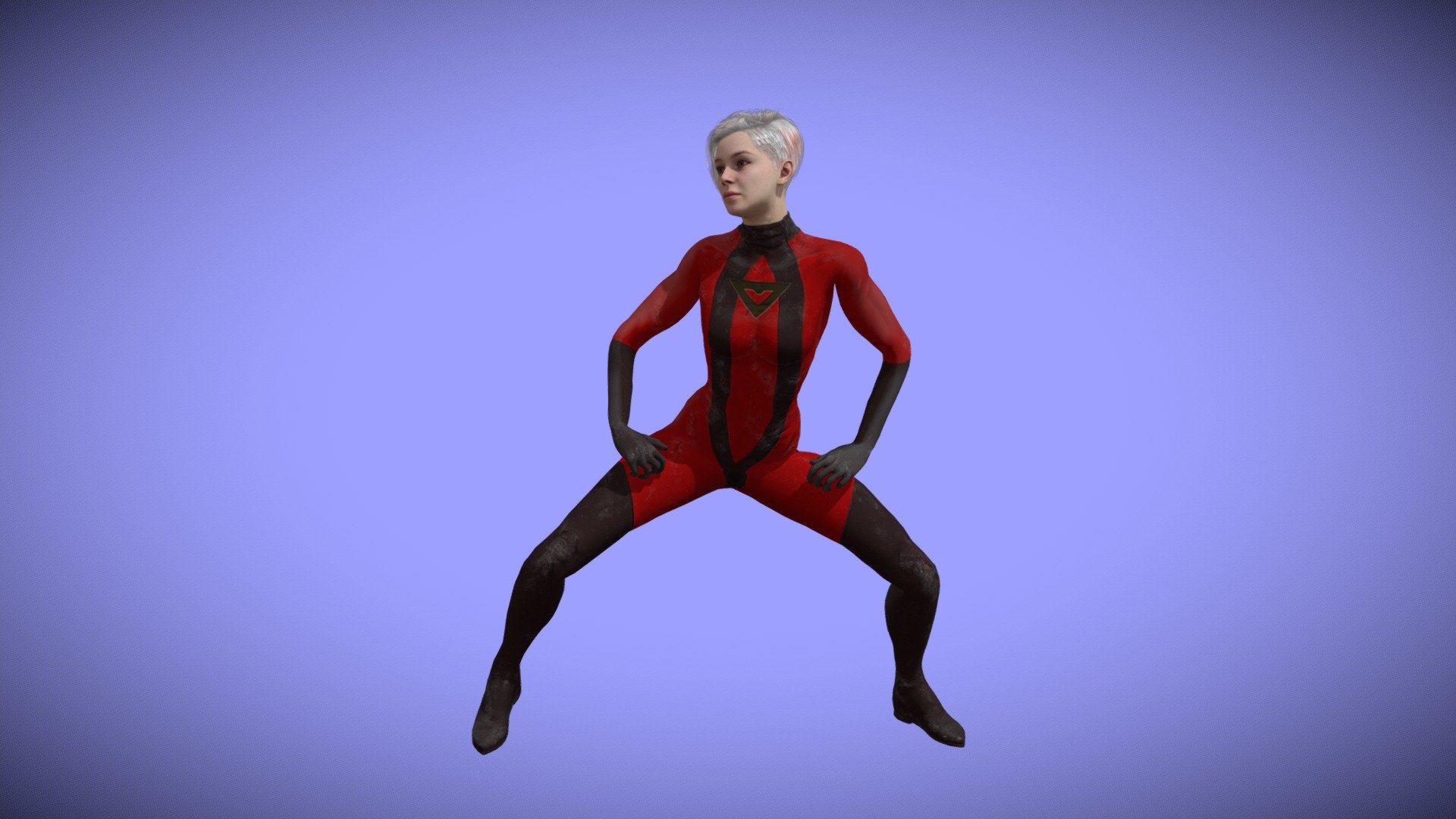 Female character wearing tight body suit dances the Twerk in this 21 second looping animation at 30 frames per second.

See this 3D model in AR Dance Teacher app - available on Google Play:

https://play.google.com/store/apps/details?id=com.ardanceteacher.app

It's easy! Simply download and install AR Dance Teacher app from Google Play, then choose a dance lesson by tapping on the button. Wait for the augmented reality dance instructor to load. Point your phone at the floor in front of you. Then tap the button to place the dance teacher on your floor. Move around the augmented reality dance teacher to study her moves from all angles. Get in closer to examine her dance technique. Listen to the beat of the spatial music. Then try the dance yourself. Augmented reality makes learning to dance fun and exciting 3d model