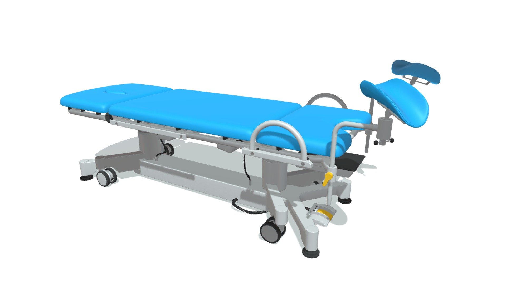 High quality 3d model of gynecological examination table.
Colors can be easily modified 3d model
