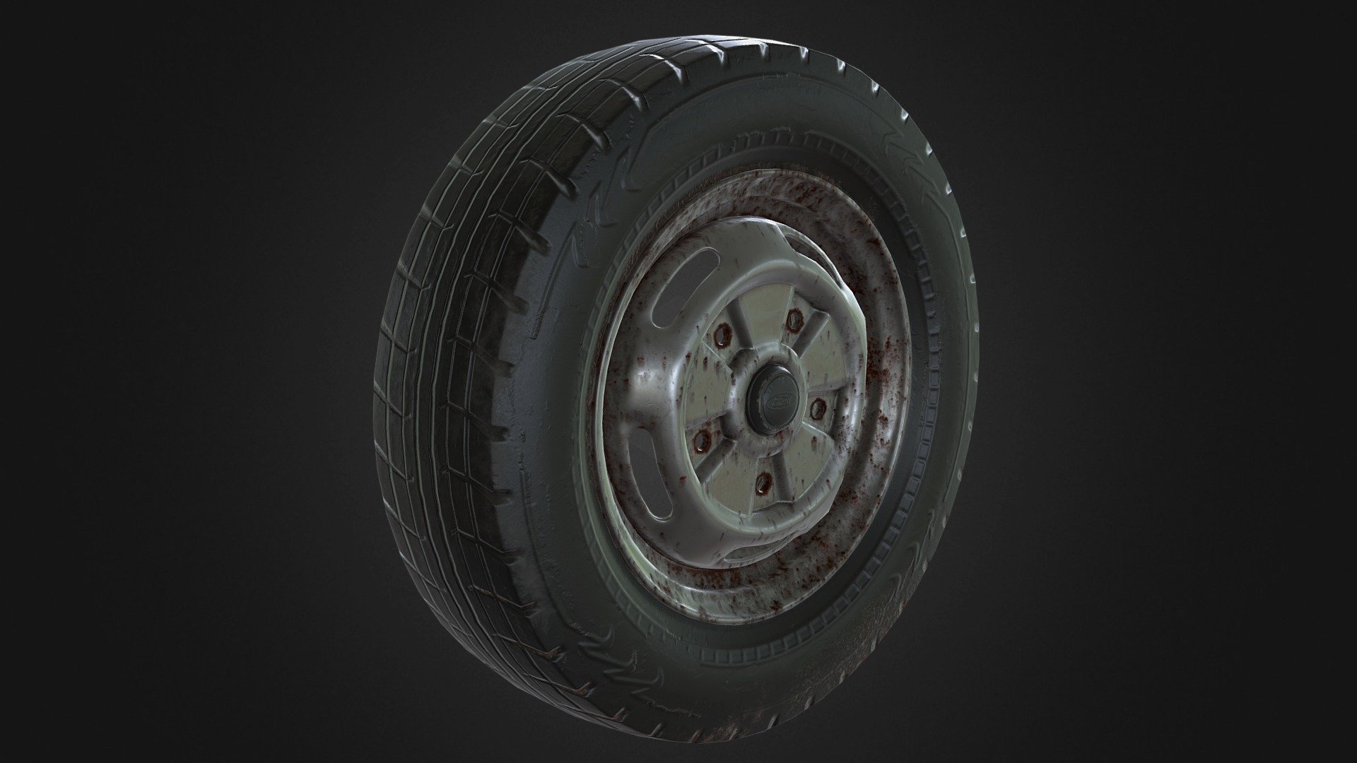 Low-poly model car wheels - Wheel_car - 3D model by Jura (@Jurassik94) 3d model