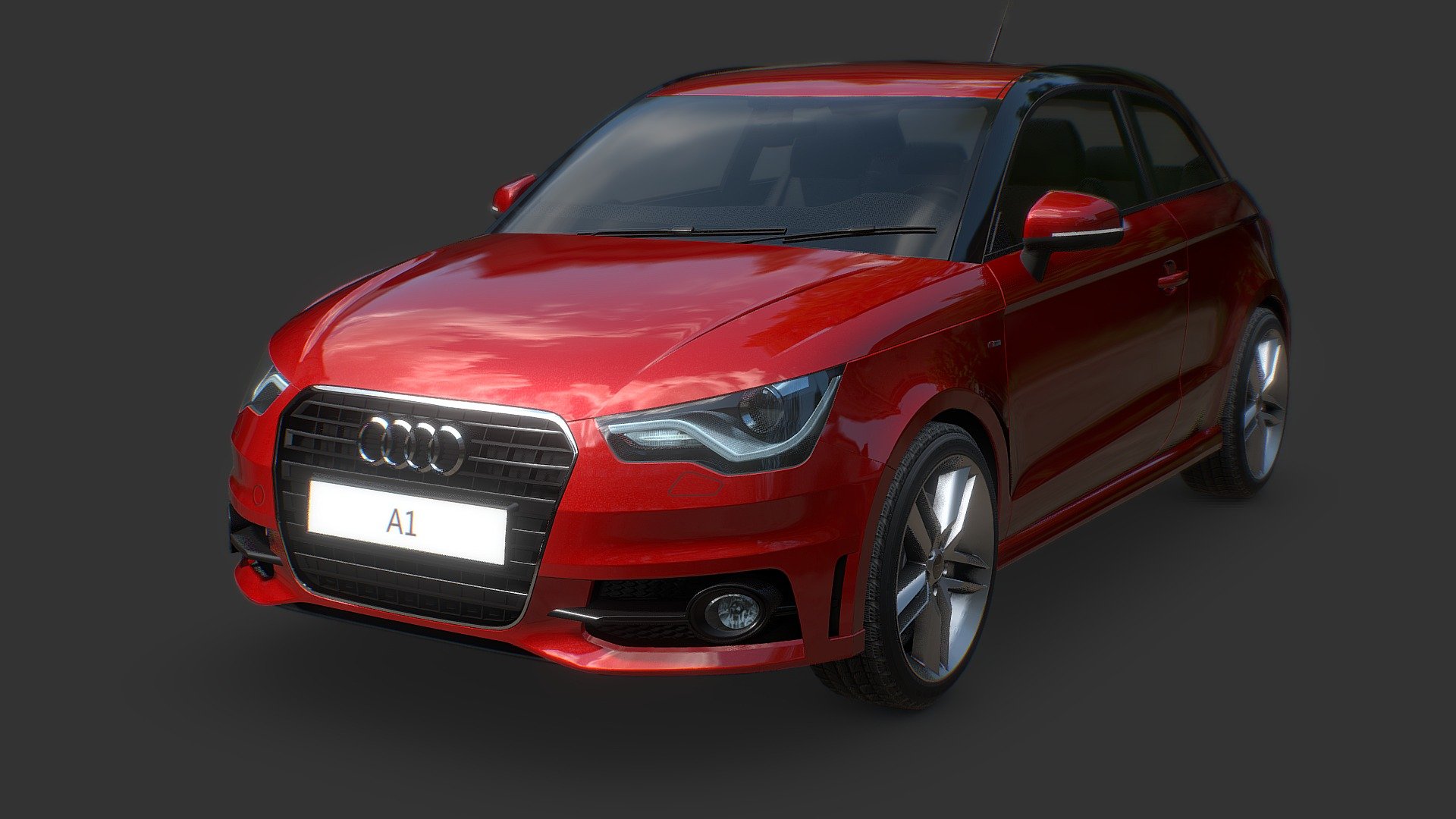 Audi Car - 3D model by Mudassir (@mudassirnu) 3d model