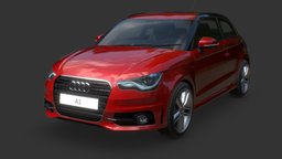 Audi Car objects, audi, a1, audi-a1, car