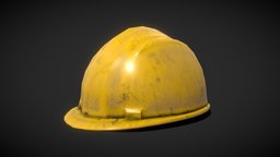 Safety Helmet hat, cap, work, accessories, miner, headgear, worker, accessory, safety, builder, protective, headwear, low-poly, lowpoly, helmet, construction, industrial, safety-helmet