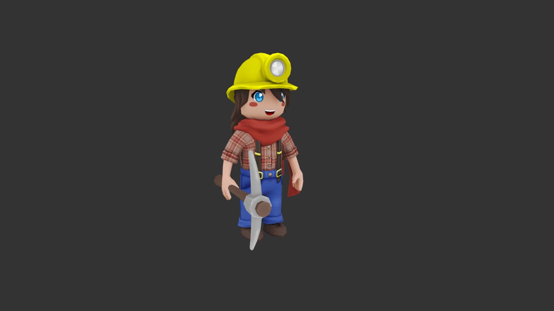 Miner Lou - 3D model by Tom (@tompoon) 3d model