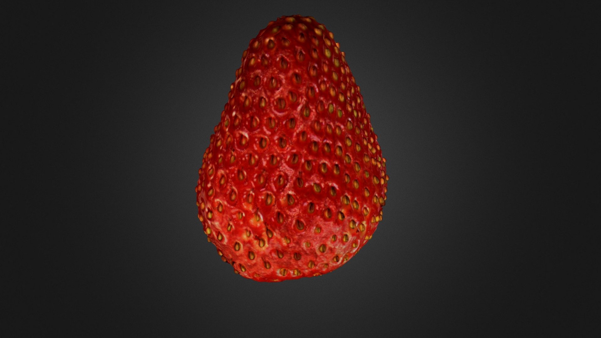 Scan of a strawberry from the very short term collection of Aaron Ellis. This scan was obtained using Artec Spider equipment 3d model