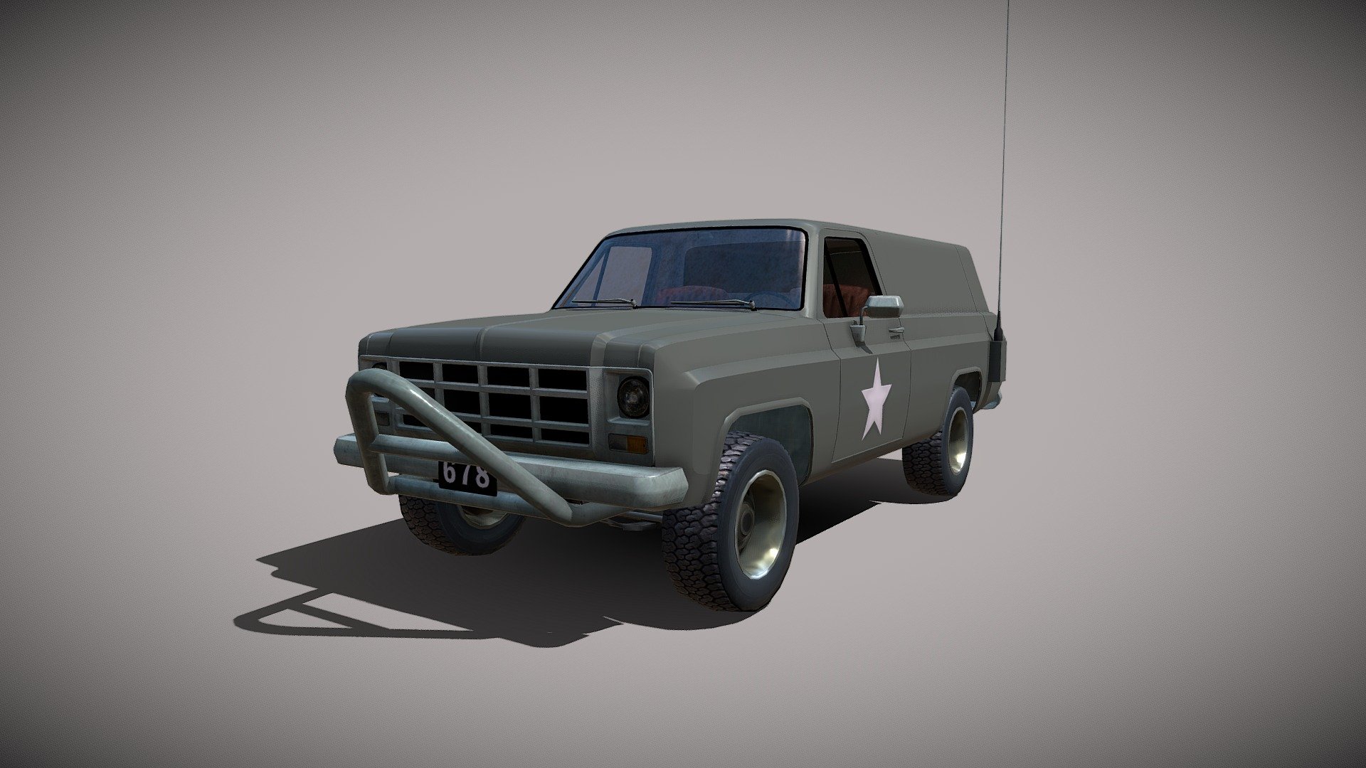 Army Truck - 3D model by Ashkelon 3d model