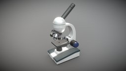 Microscope biology, science, game-asset, pbr
