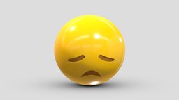 Apple Disappointed Face face, set, apple, messenger, smart, pack, collection, icon, vr, ar, smartphone, android, ios, samsung, phone, print, logo, cellphone, facebook, emoticon, emotion, emoji, chatting, animoji, asset, game, 3d, low, poly, mobile, funny, emojis, memoji