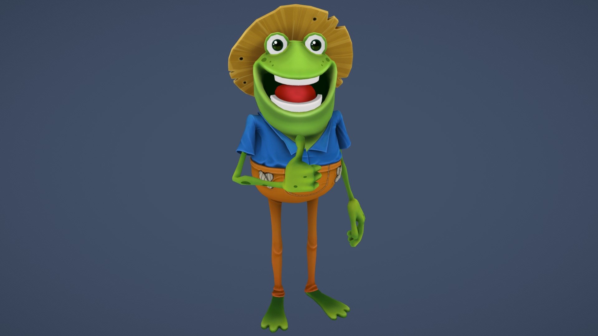 Mr. Frog - Buy Royalty Free 3D model by algoryushin 3d model