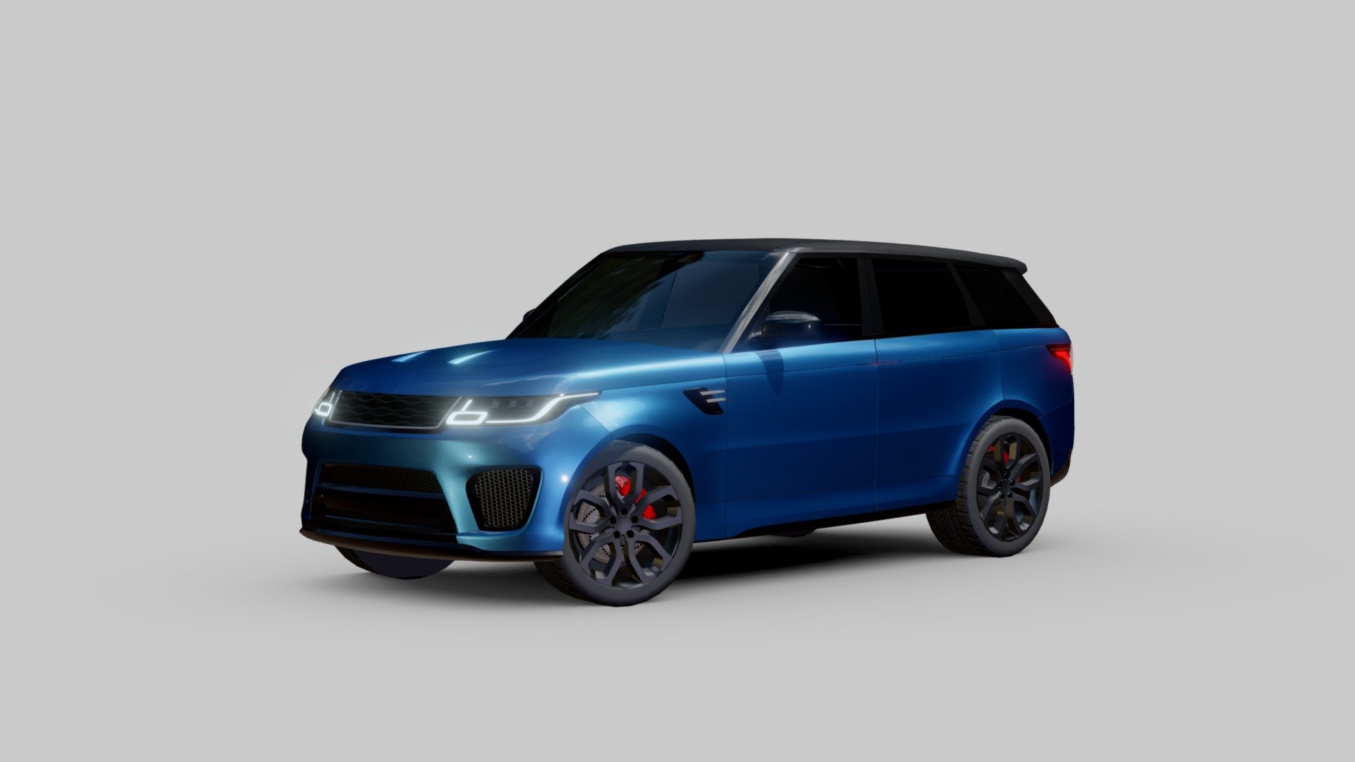 Introducing the 2018 Range Rover Sport SVR, a midpoly 3D model of the ultimate luxury SUV. This model captures the exquisite design and impressive performance of the real vehicle, with wheels and calipers pivoted at sensible centres for easy animation and customization. The model is optimized for use in realtime rendering, with flawless topology, efficient UV mapping and realistic PBR textures. Whether you need it for a game, a simulation or a visualization project, this model will elevate your scene with its style and sophistication. Don’t miss this opportunity and download it now!

Modeled in Blender using subdivision modeling. Subdiv 1 applied (higher levels can be requested after purchase)

Available on BMC, Cgtrader and Turbosquid (soon) - Range Rover Sport - $20 - 3D model by iSteven (@OneSteven) 3d model