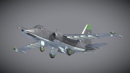 [PBR] Sukhoi Su-25 fighter-jet, russian-army