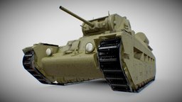 Medium infantry tank MK2 " Matilda" armor, power, crocodile, army, artillery, infantry, tank, matilda