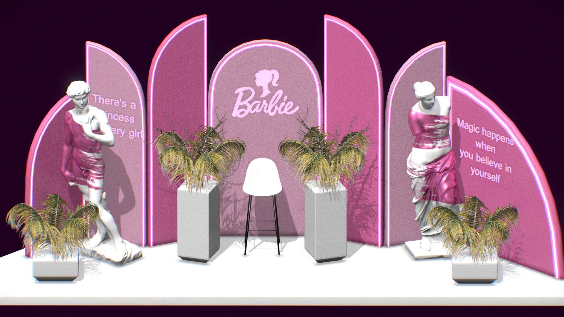 Barbie photography studio - Buy Royalty Free 3D model by arloopa 3d model