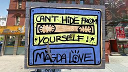 CANT HIDE FROM YOURSELF, MAGDA LOVE urban, newyork, nyc, recap360, streetart, magdalove, photogrammetry, blender, art, scan, 3dscan