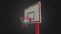 Basketball Hoop basket, tf2, basketball, stylised, team, fortress, teamfortress2, goal, net, hoop, backboard, team_fortress_2, handpainted, sport, thomasweeden