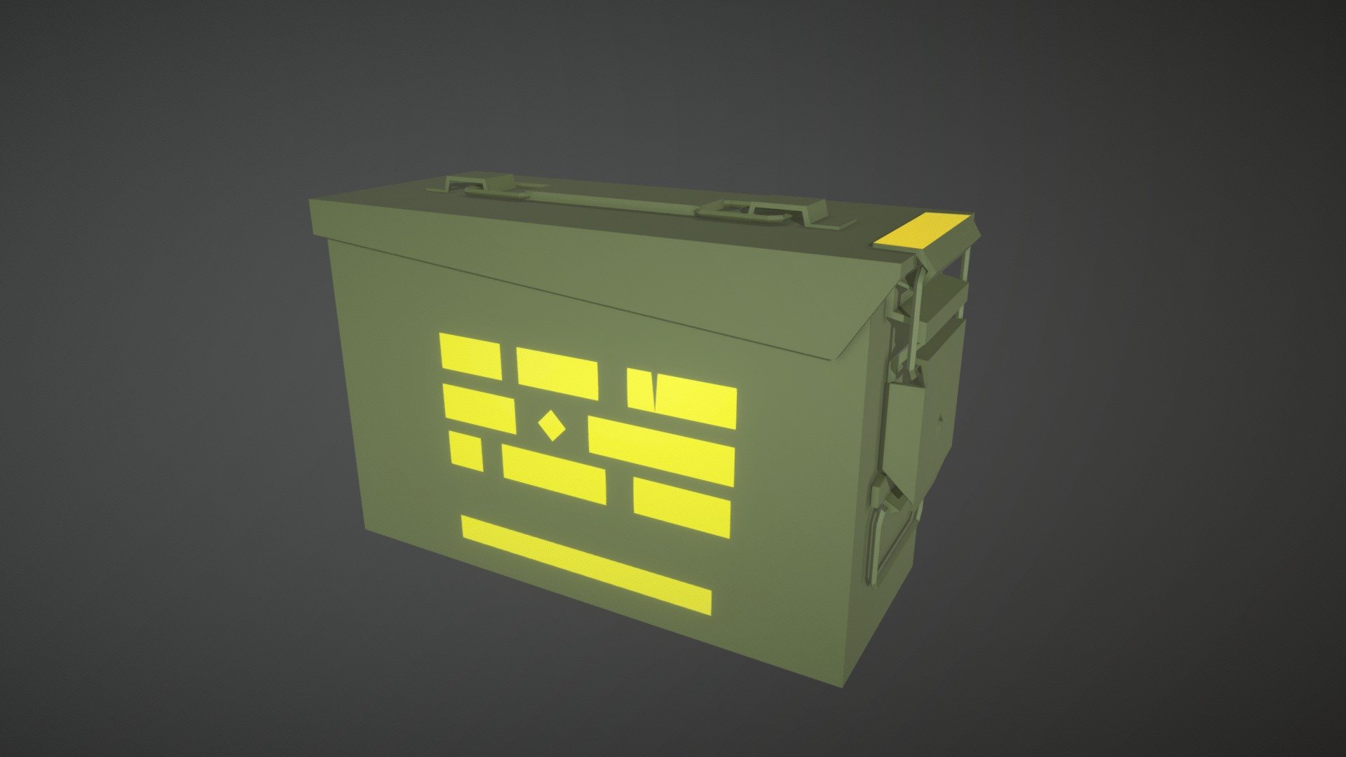 based on a 840rnd 5.56 US ammo can. may at some point update this with some extra stuff 3d model