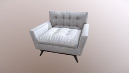 White Armchair sofa, armchair, seat, furniture, substancepainter, substance, interior, livingroom