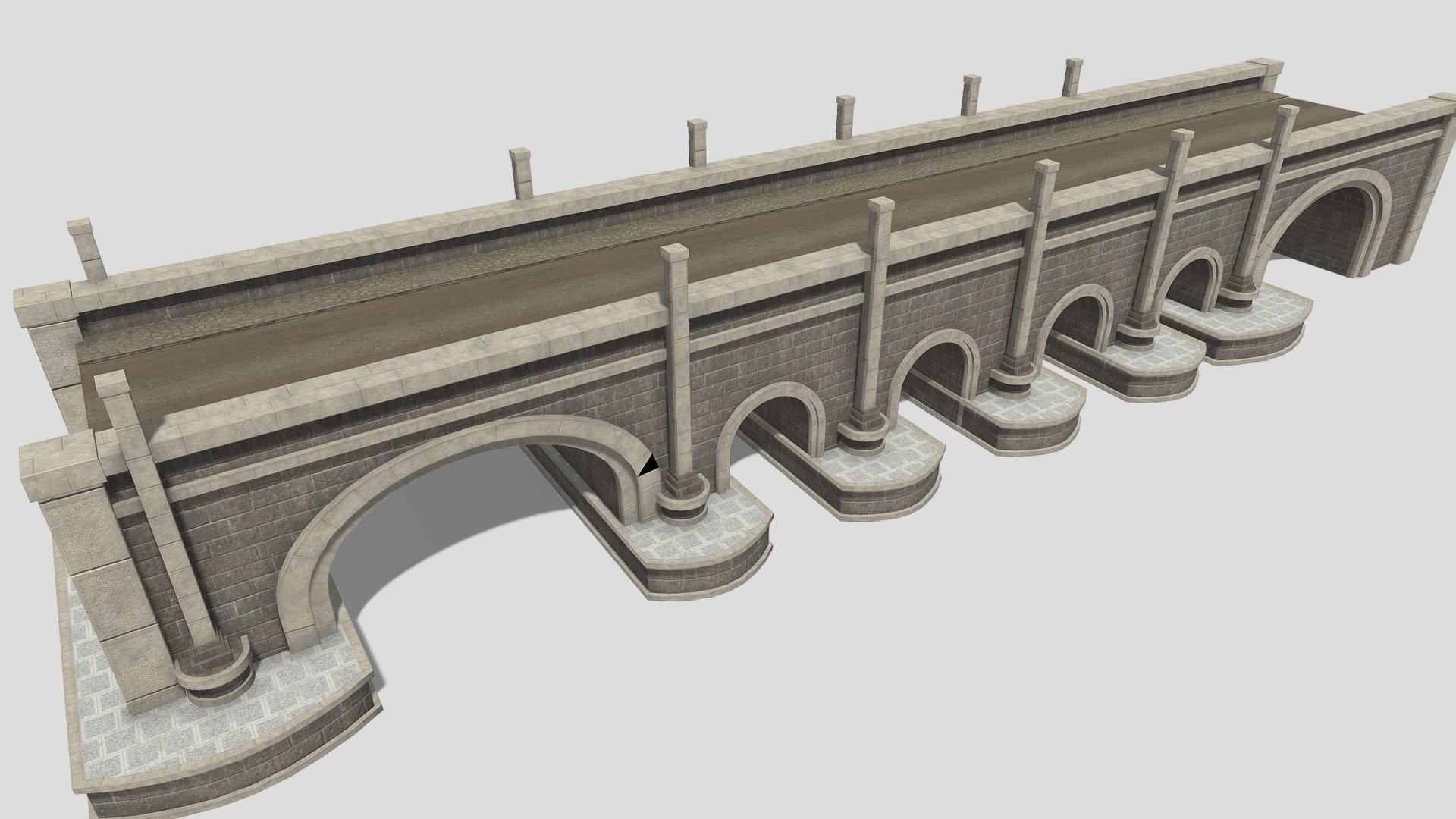 Detailed Description Info:


Model: Modular Bridge


Media Type: 3D Model


Geometry: Quads/Tris


Polygon Count: 4402


Vertice Count: 3180


Textures: Yes


Materials: Yes


Rigged: No


Animated: No


UV Mapped: Yes


Unwrapped UV’s: Yes Overlapping


|||||||||||||||||||||||||||||||||||


Modular Bridge with start, middle, end and small/large pedestals. Easy to extend using snapping in meters 3d model