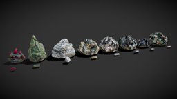 Ores and Ingots 3 forest, mine, mining, rocks, geology, build, crystal, mountain, tin, cave, craft, survival, crystals, gem, diamond, ore, iron, stones, gems, copper, minerals, rare, mineral, unrealengine4, node, resources, unity5, mineralogy, 4ktextures, pbr, lowpoly, stone, rock, magic, gold