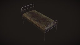 Bed of Torture blood, bed, ambient, death, survival, scary, hospital, torture, gameasset, horror, gameready