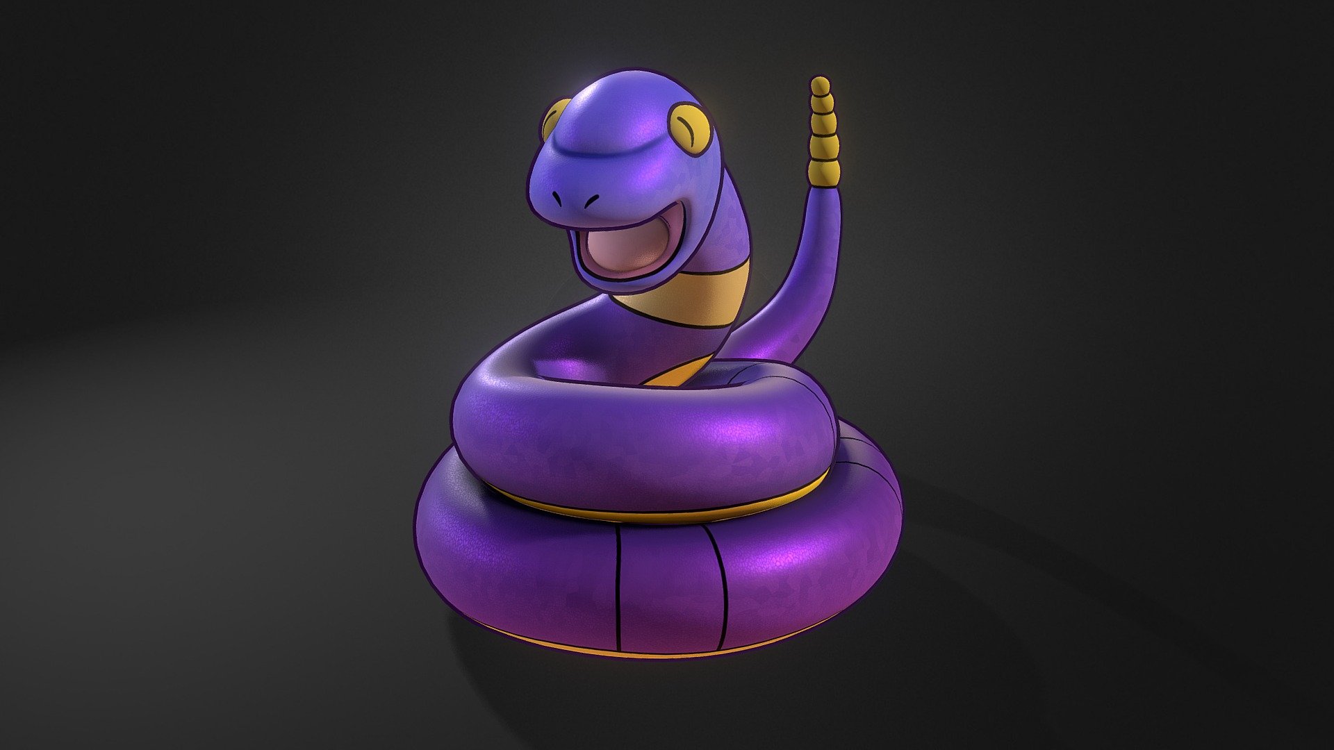 The poo-shaped one - Ekans Pokemon - 3D model by 3dlogicus 3d model