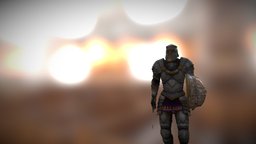 Knight walking test armor, armored, warrior, medieval, sword-weapon, knight-armor, animatedcharacter, knight-weapon, animated-rigged, animation, sword, gamecharacter, animated, shield, knight