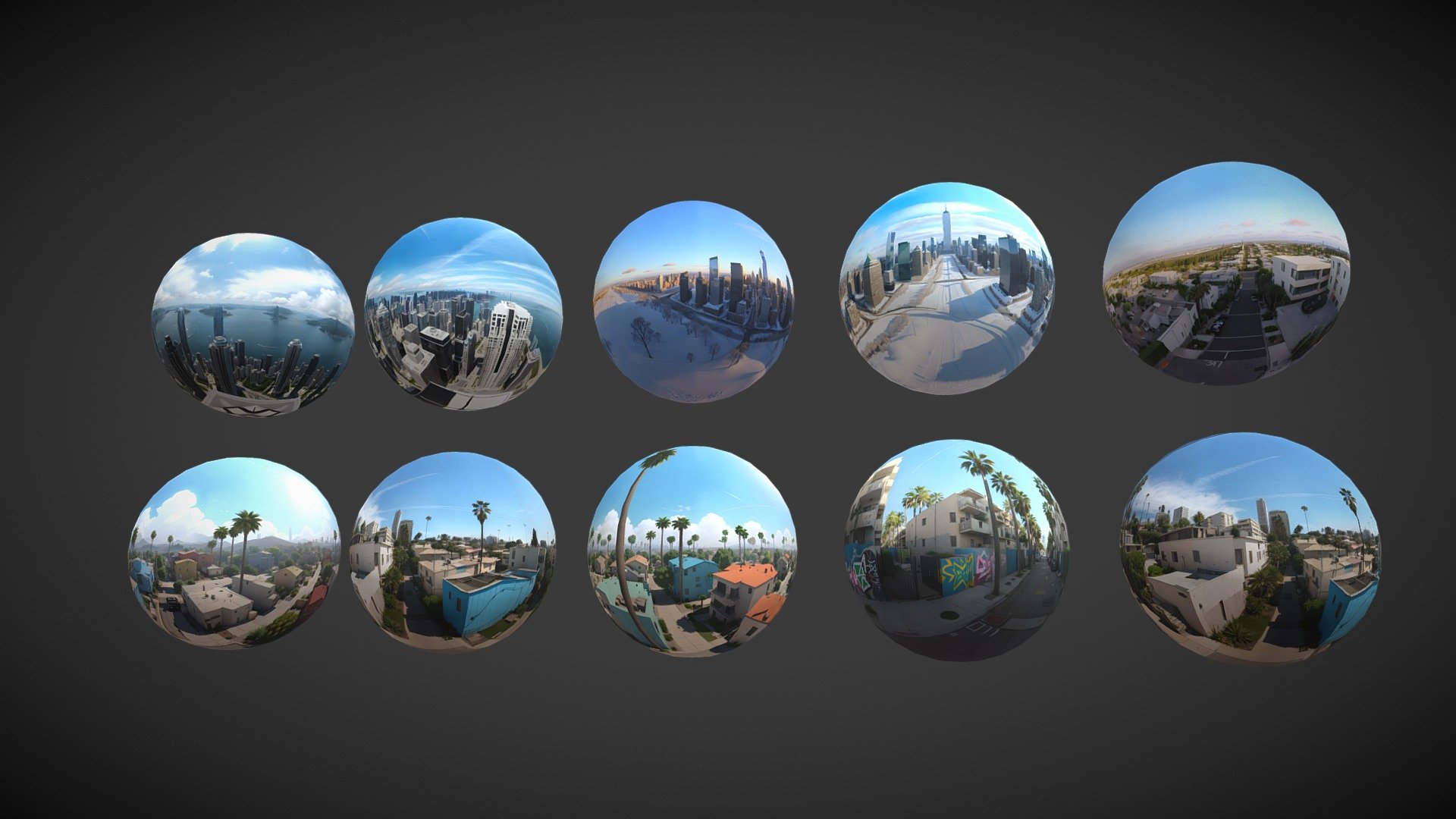 Free 360 sky’s collection - Sky Dome - Download Free 3D model by exiS7-Gs 3d model
