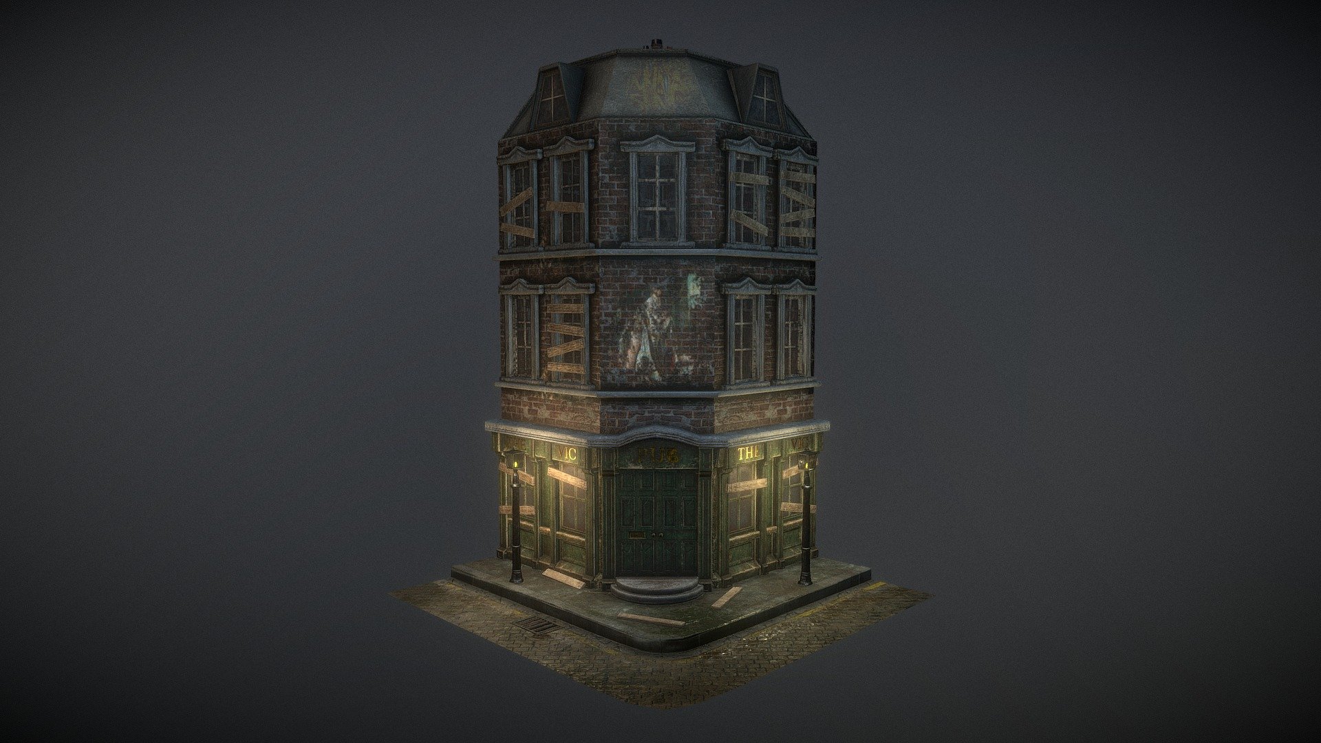 Victorian Pub modelled &amp; Sculpted in Maya &amp; Sculptris. Textured in Substance Painter.

Texture Limit: 8K 
Textures Used: 7K

Feedback is Appreciated 3d model