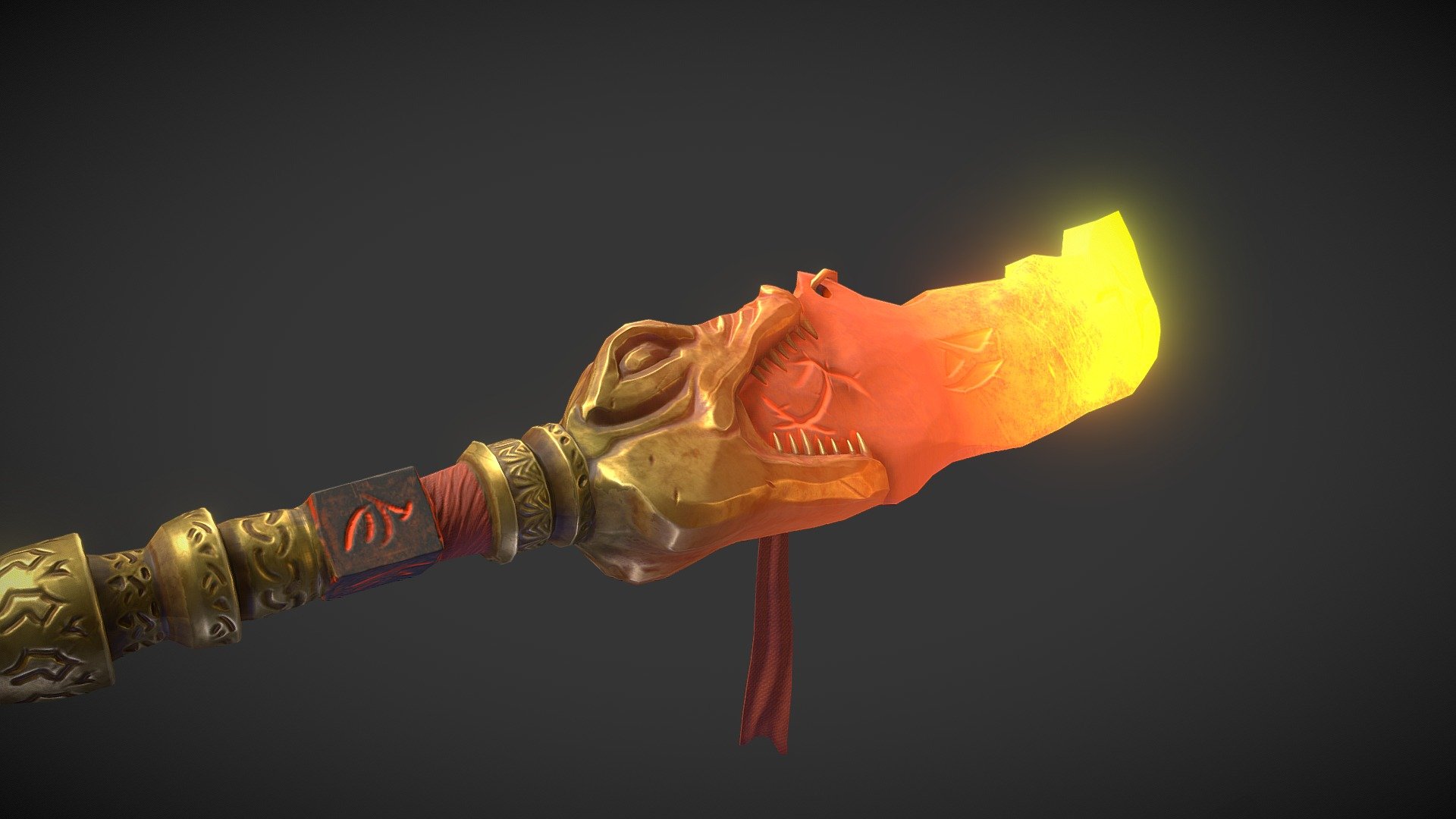 Here is a rework from a previous account I made 2 years ago. Did a little update on the overall presentation, baking and texturing. 

The Dragon's Breath is a school project I made 2 years ago. I was Inspired by an old medieval chinese weapon name Guandao 3d model