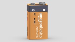 AmazonBasics 9 Volt power, cell, volt, element, recycling, energy, 9, electrical, battery, generic, electricity, sign, source, alkaline, dc, supply, charge, voltage, 3d, electric, 9-volt, pp3