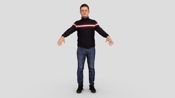 Guy in Striped Coat diffuse, scanning, cg, white, shirt, high, grey, double, twin, obj, retopo, ready, coat, vr, ar, young, shoes, 3dscanning, fbx, jeans, realistic, scanned, normal, marmoset, quality, realism, photoreal, realscan, twin3d, sbustance, photoscan, painter, maya, photogrammetry, scan, zbrush, 3dmodel, human