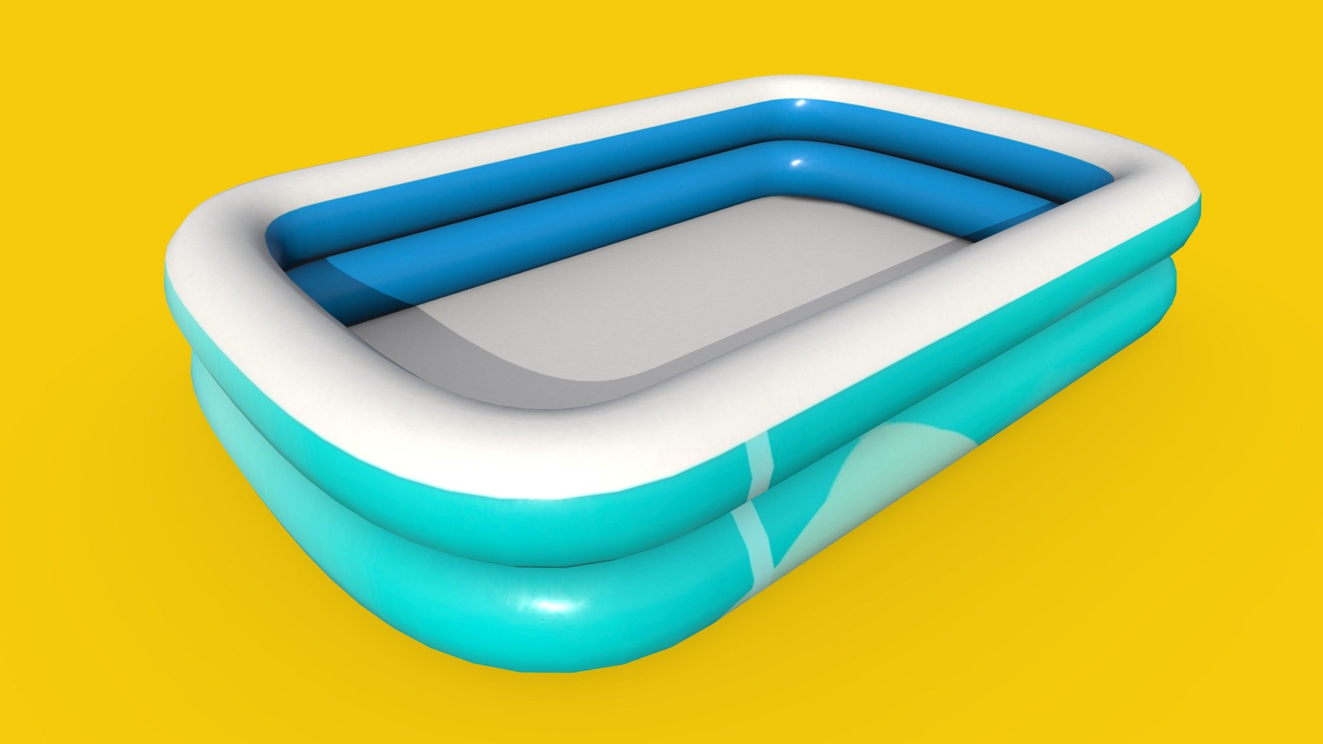 This is a 3D model of a square Inflatable swimming pool




Made in Blender 2.9x (Cycles Materials) and Rendering Cycles.

Main rendering made in Blender 2.9 + Cycles using some HDR Environment Textures Images for lighting which is NOT provided in the package!

What does this package include?




3D Modeling of a square Inflatable swimming pool

2K and 4K Textures (Base Color, Normal Map, Roughness, Ambient Occlusion) 

Important notes 




File format included - (Blend, FBX, OBJ, MTL)

Texture size -  2K and 4K 

Uvs non - overlapping

Polygon: Quads

Centered at 0,0,0

In some formats may be needed to reassign textures and add HDR Environment Textures Images for lighting.

Not lights include 

Renders preview have not post processing

No special plugin needed to open the scene.

If you like my work, please leave your comment and like, it helps me a lot to create new content
If you have any questions or changes about colors or another thing, you can contact me at  we3domodel@gmail.com - Square Inflatable Swimming Pool Low-poly - Buy Royalty Free 3D model by We3Do (@we3DoModel) 3d model