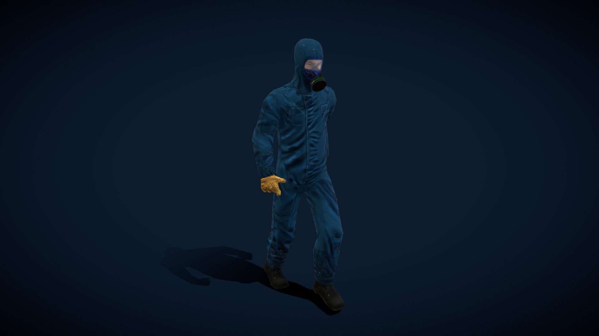 Model Character 3D
HIGHEST QUALITY
VR Game Ready Low Poly Safety Worker
Current Hard Blue Clothing.
Vented Safety helmet. All created from 3D Scans.

suitable for Simulations or Game Format
Exports to Unity/Unreal

....... MESH ............
2354 polys/4530 Tris

------ANIMATION----------
walk :0-34 (frame)

------TEXTURES----------
5 x Textures - TGA (DIFFUSE, NORMAL, SPEC,OPAC)
1024/1024 - V5 Smock Man - Buy Royalty Free 3D model by V5 (@sakurav) 3d model