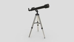 Telescope with the tripod telescope, planets, galaxy, viewer, spying, space