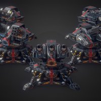 Sci-Fi Effects: Turrets tower, effect, turret, store, defense, forge, weapon, unity, asset, game, 3d, military, sci-fi, gun