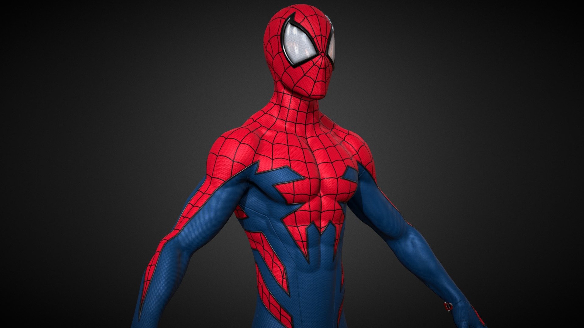 Spiderman comic books character published by Marvel Comics.




Model was made on Maya, Zbrush, substance painter and Blender

This model is  inspired by Spider-man House Of M Suit from Marvel Comics' House of M crossover event in 2005

The model has a Spider-man House Of M Suit.

High quality texture work.

The model come with complete 4k textures and Blender, FBX And OBJ file formats

The model has 2 materials contains 6 maps Basecolor, Roughness, Metalness, Specular, Normal and Ao

All textures and materials are included and mapped. (4k resoulutions)

No special plugin needed to open scene

The model can be rigg easily
 - Spider-Man House Of M Suit - Buy Royalty Free 3D model by AFSHAN ALI (@Aliflex) 3d model