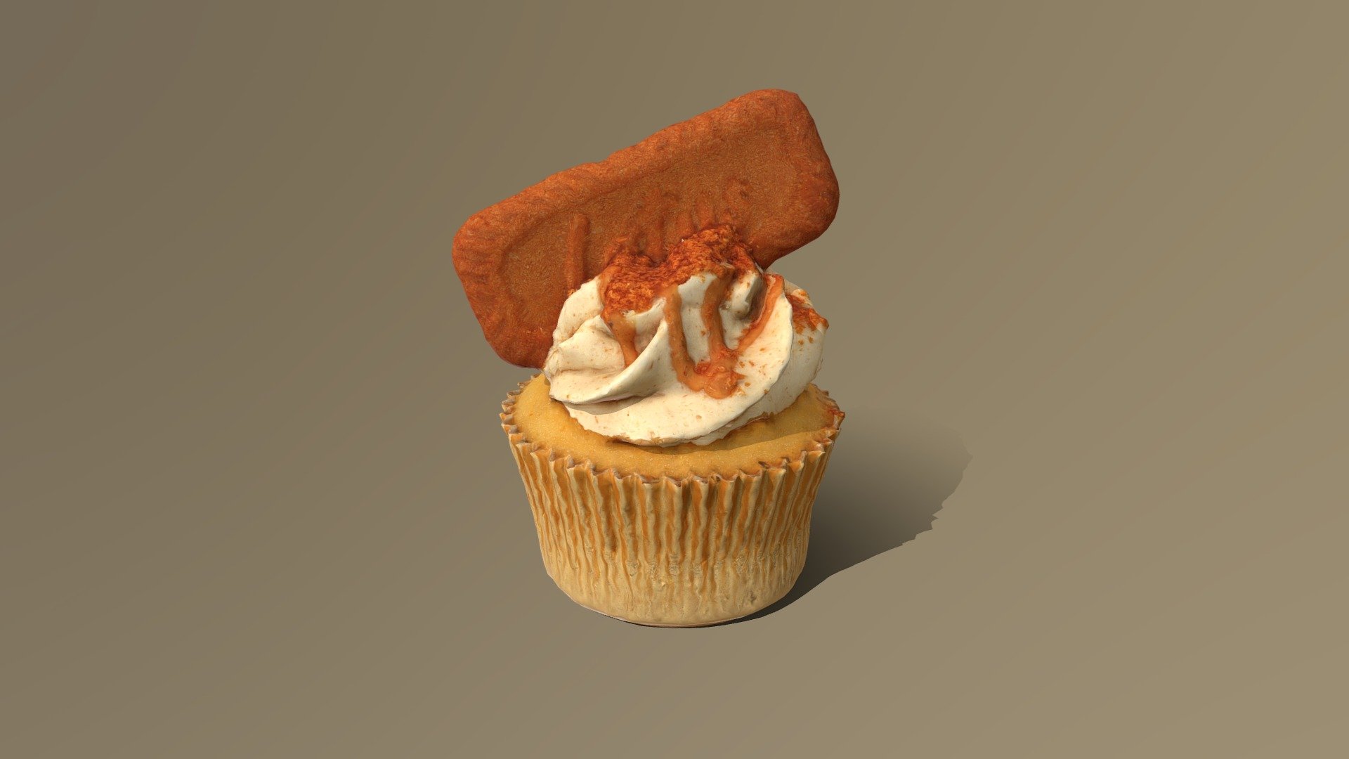 This Lotus Biscoff Caramel Biscuit Cupcake model was created using photogrammetry which is made by CAKESBURG Premium Cake Shop in the UK. You can purchase real cake from this link: https://cakesburg.co.uk/products/copy-of-premium-berries-cupcake-box?_pos=1&amp;_sid=39c86a35b&amp;_ss=r

Textures 4096*4096px PBR photoscan-based materials Base Color, Normal, Roughness, Specular) - Biscoff Caramel Biscuit Cupcake - Buy Royalty Free 3D model by Cakesburg Premium 3D Cake Shop (@Viscom_Cakesburg) 3d model