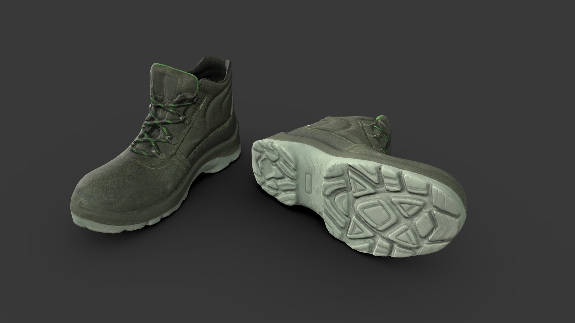 Pair of Boots Low Poly

Topology: Quads

Polygon count: 7220

Vertices count: 7222

Textures: Diffuse, Normal, Specular, Glossiness, Ambient Occlusion ( all in 4k resolution)

UV mapped with non-overlapping

All files are zipped in one folder. Contains 3 file formats obj, blend &amp; fbx

Useful for games, renders and other graphical projects.

Thank you for interest. Best regards! - Pair of Boots - Buy Royalty Free 3D model by Radju 3d model