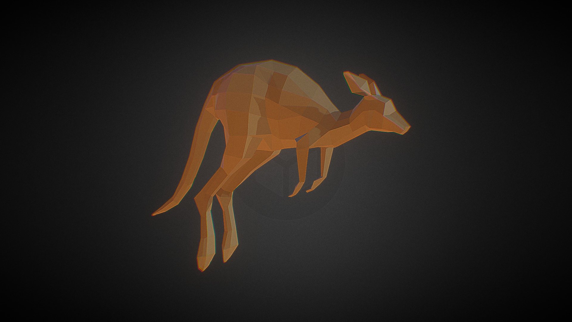 Low Poly Jumping Kangaroo - Download Free 3D model by sirleech 3d model