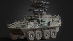 APC "Bison-2025" missile, cars, army, btr, rocketlauncher, vechicle, apc, tank, rocket, military-vehicle, gamereadymodel, substancepainter, weapon, modeling, game, photoshop, weapons, blender, lowpoly, military, gameasset, gun, marmosettoolbag4