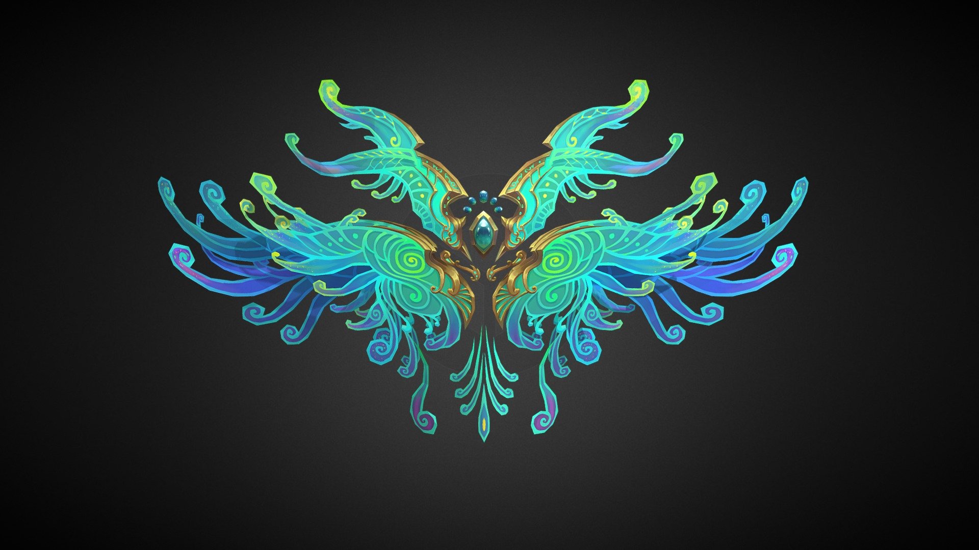 Animated wings - Animated Sky Wings - Buy Royalty Free 3D model by DeepZone (@DeepZone3D) 3d model